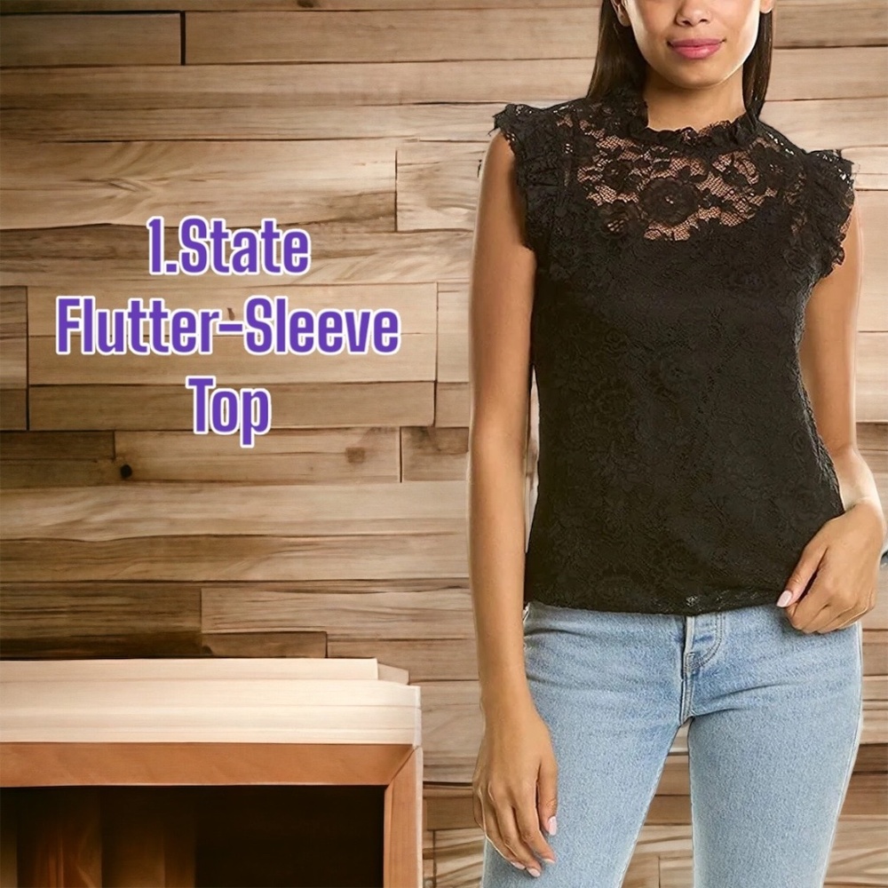 1.State Flutter-Sleeve Top